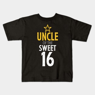 Uncle of sweet 16 birthday Kids T-Shirt